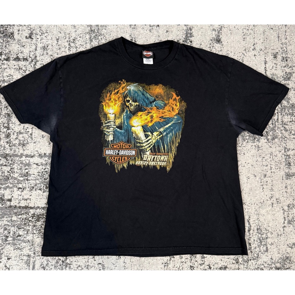 Harley Davidson Mens XXXL Black Daytona Reaper Graphic T Shirt 2014